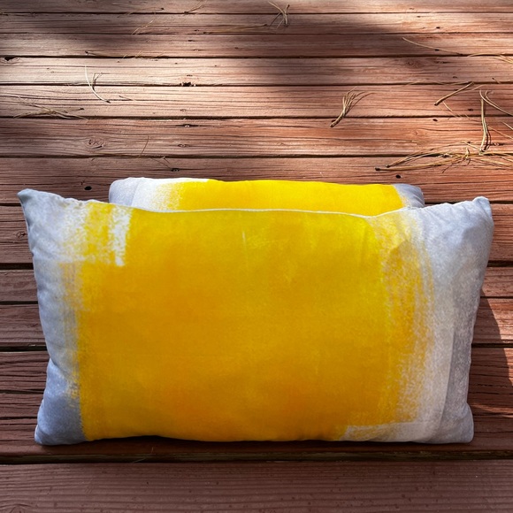 Accents Set Of 3 Lumbar Pillow Case Yellow Silver Poshmark